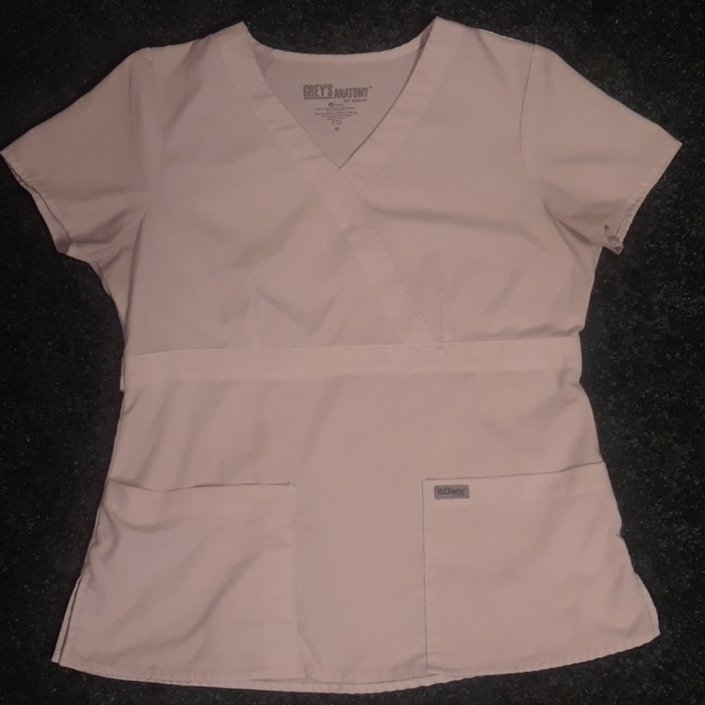 White Scrub Top